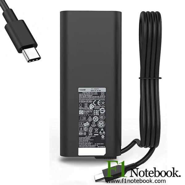 شارژر لپ تاپ دل 20 ولت 6.5 آمپر Adapter Dell type C